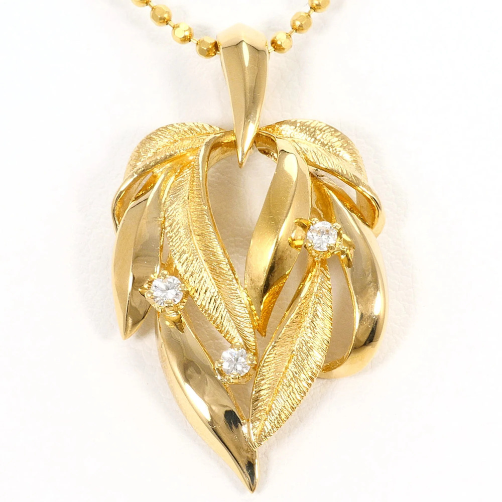 18K (18-karat) Yellow Gold Necklace with Diamond (no carat marking), Certific...